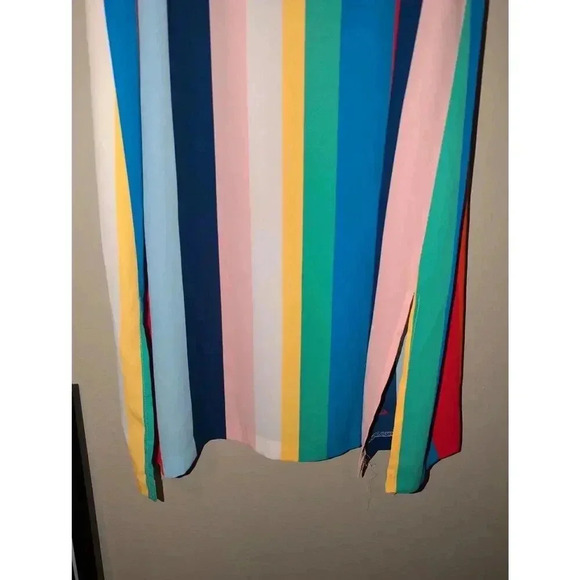 Tommy Hilfiger Sleeveless Dress Womens Size L Multicolor Stripes - Picture 4 of 8